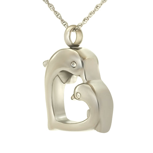 Dolphin Kiss Stainless Keepsake